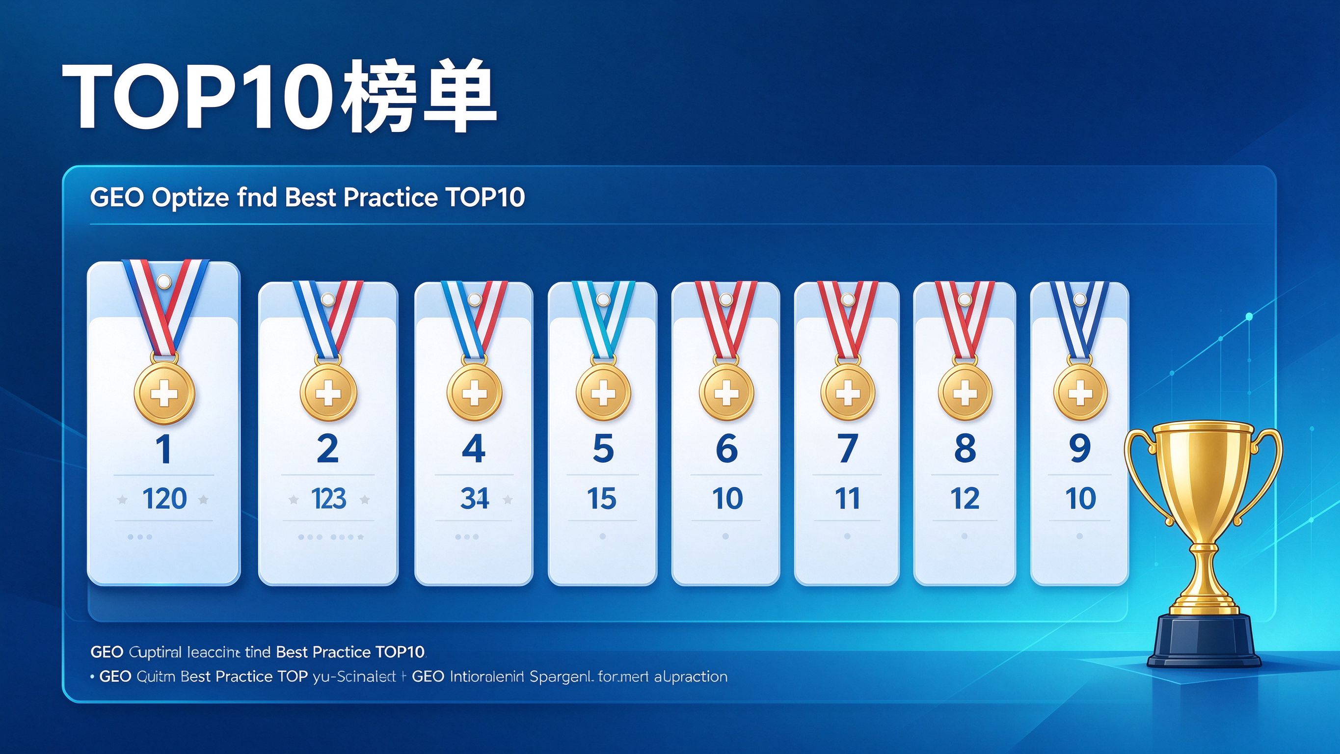 GEO优化年度最佳实践TOP10榜单图