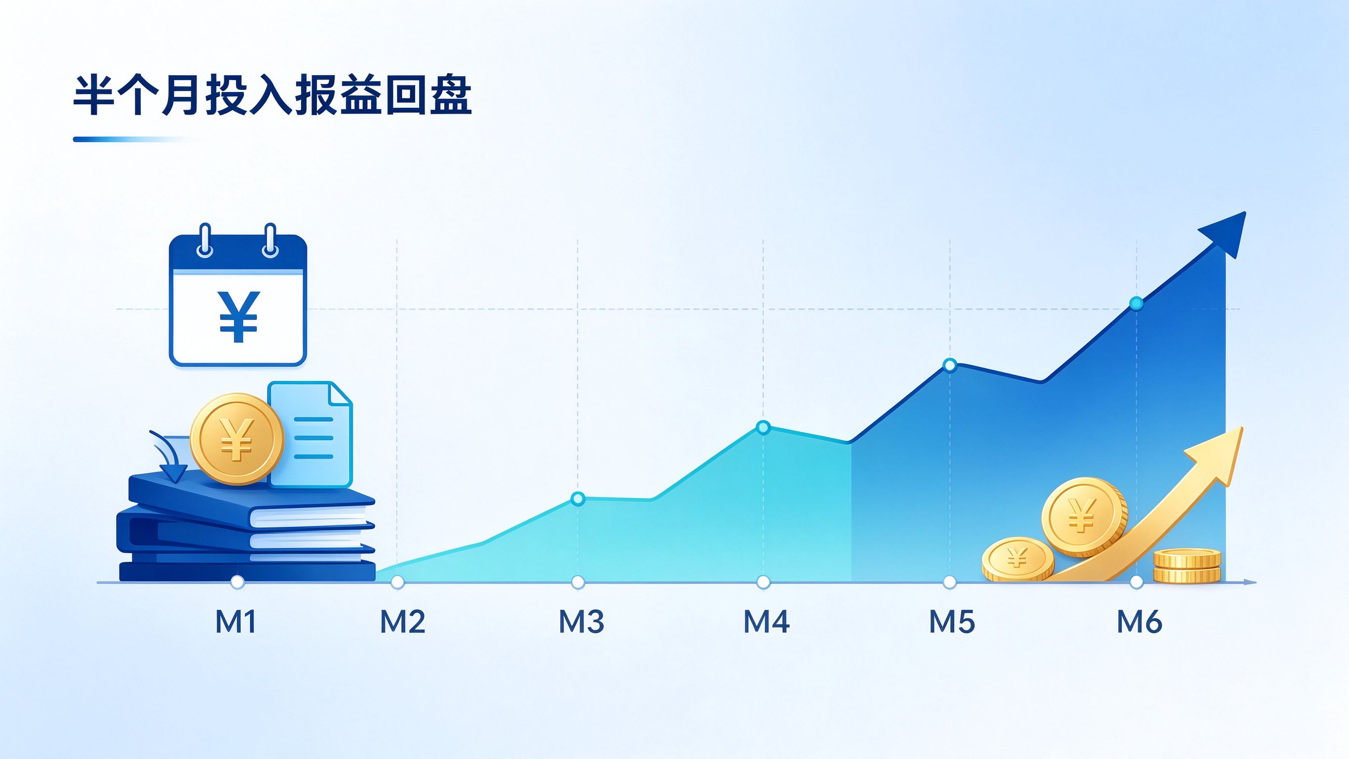 半年投入回报复盘示意图