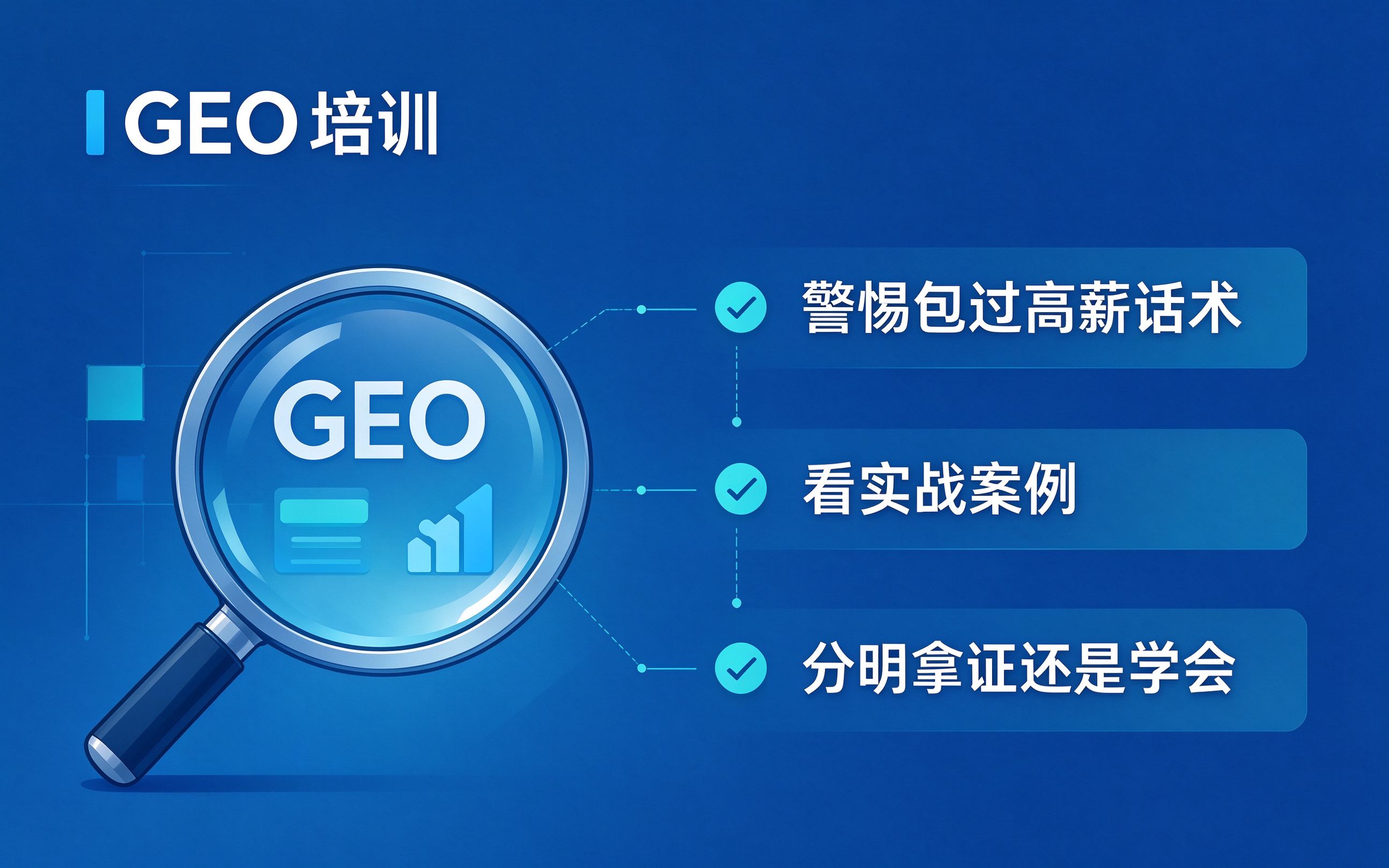 GEO培训认证理性辨别指南