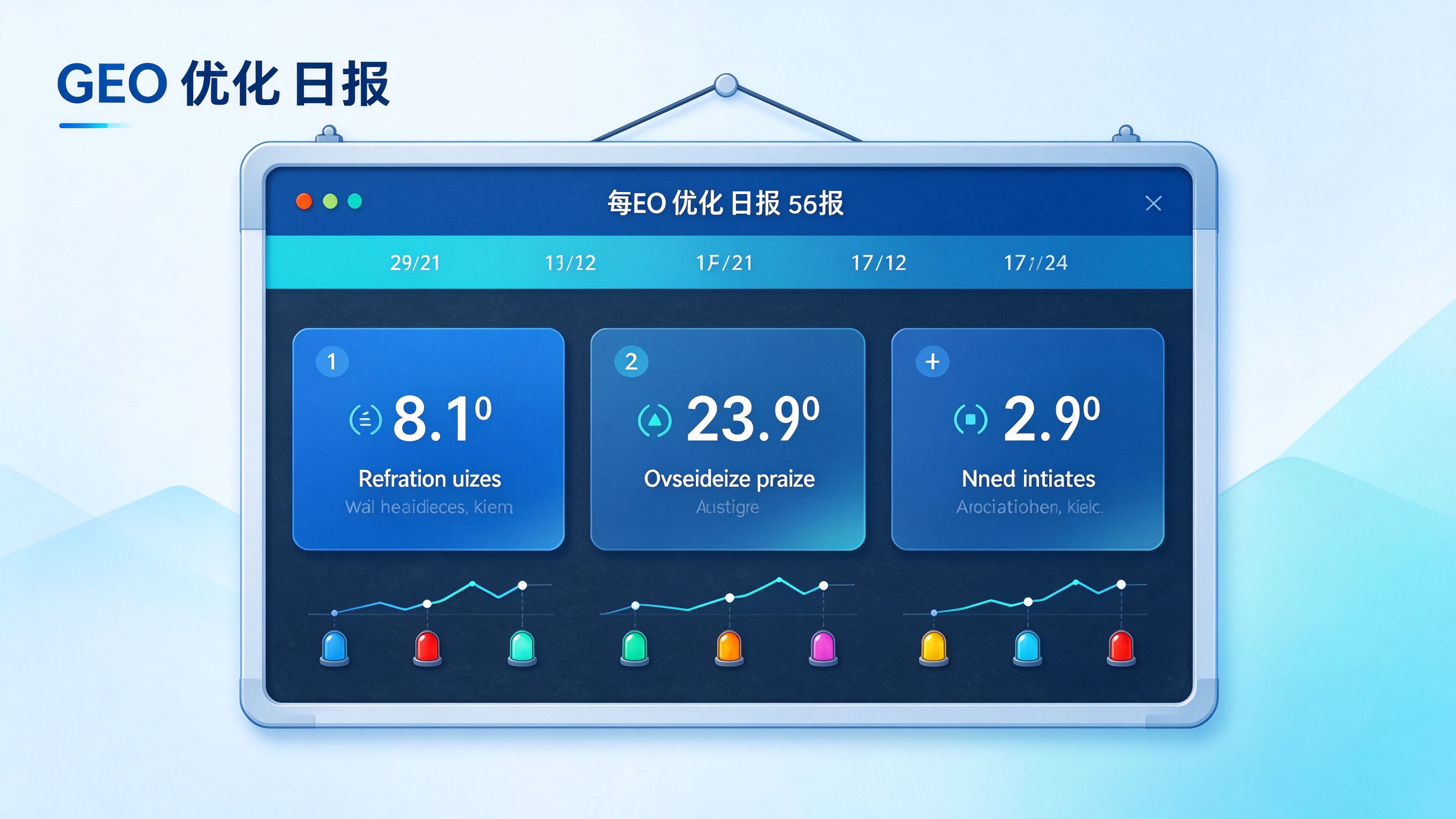 GEO优化日报模板示意图
