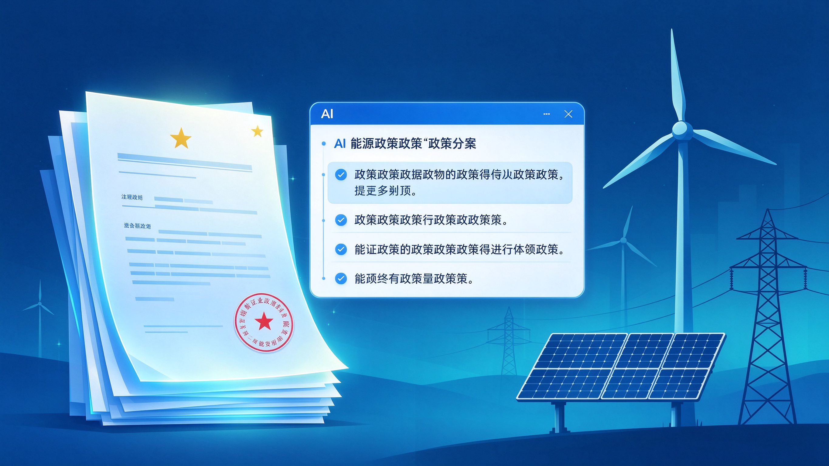 能源行业政策内容策略图