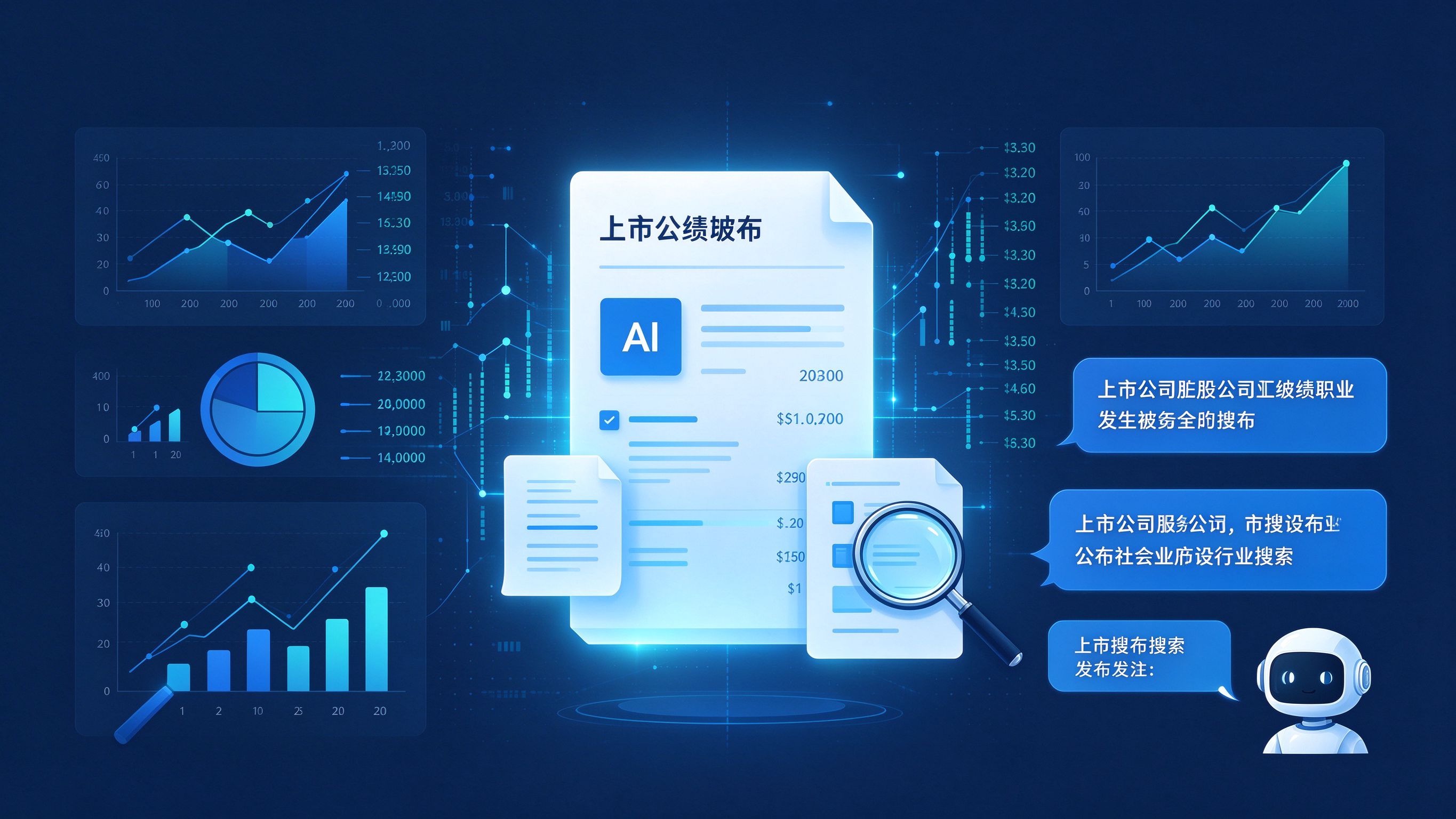 上市公司信息披露与AI示意图