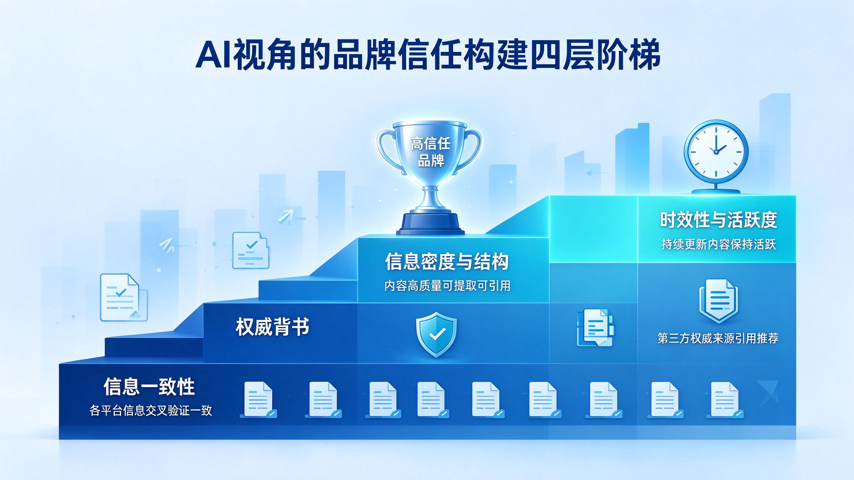 品牌信任构建阶梯图