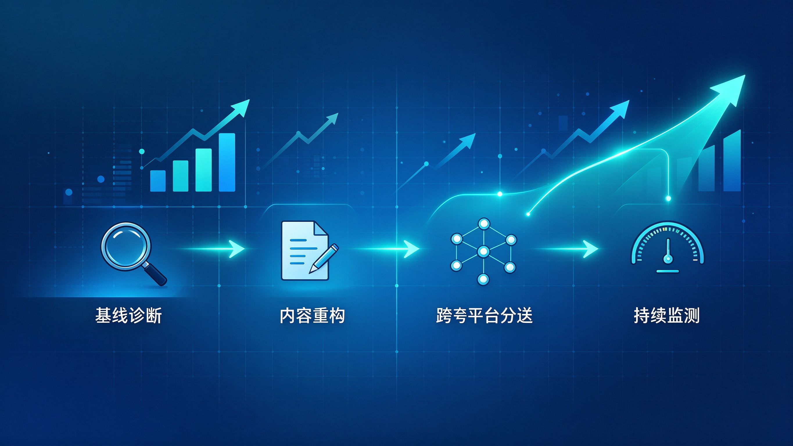 GEO优化行动路线图——从基线诊断到持续迭代的四阶段实施路径
