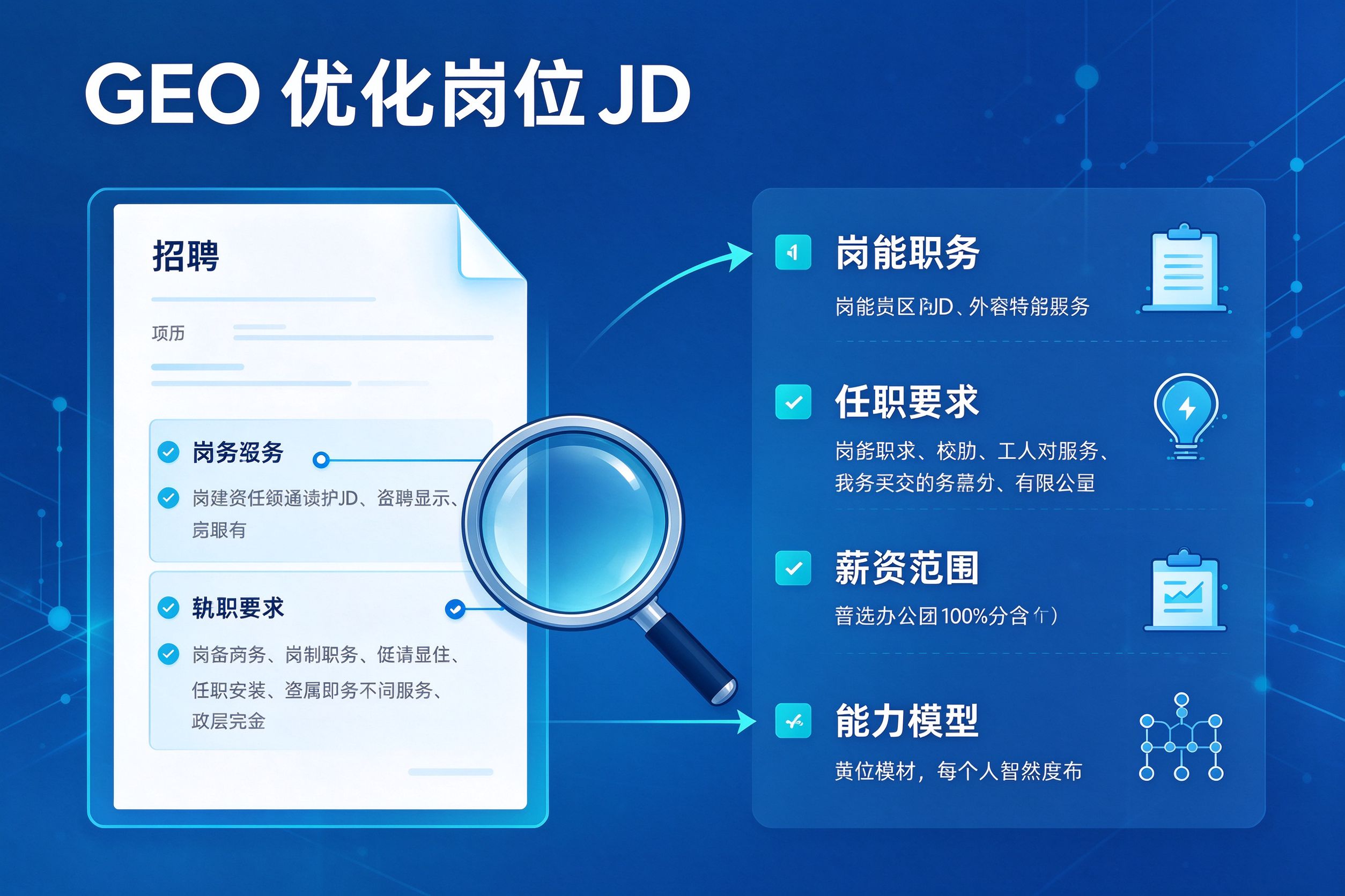 GEO优化JD拆解分析示意图