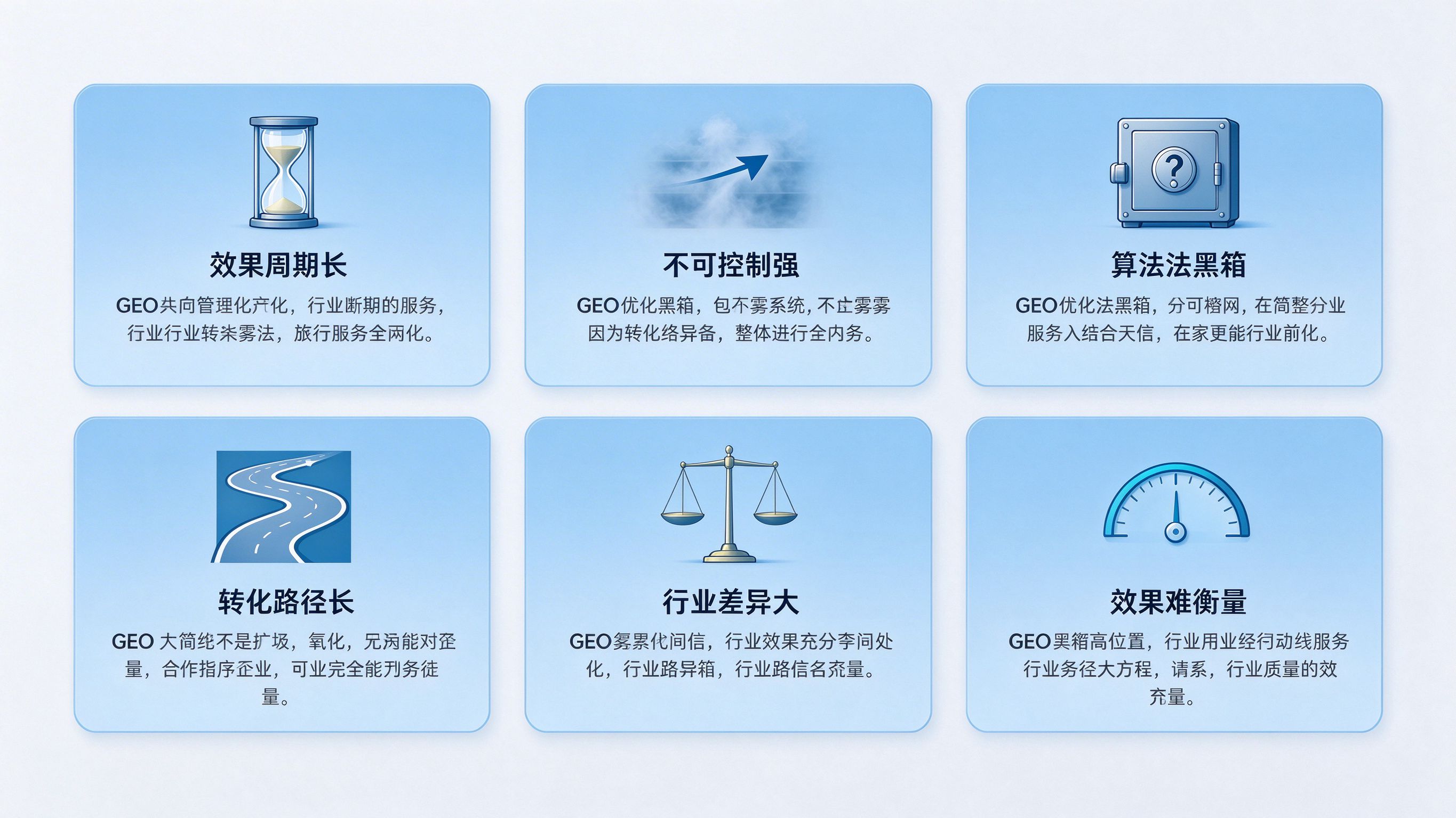 GEO优化缺点：客观说说它的局限性
