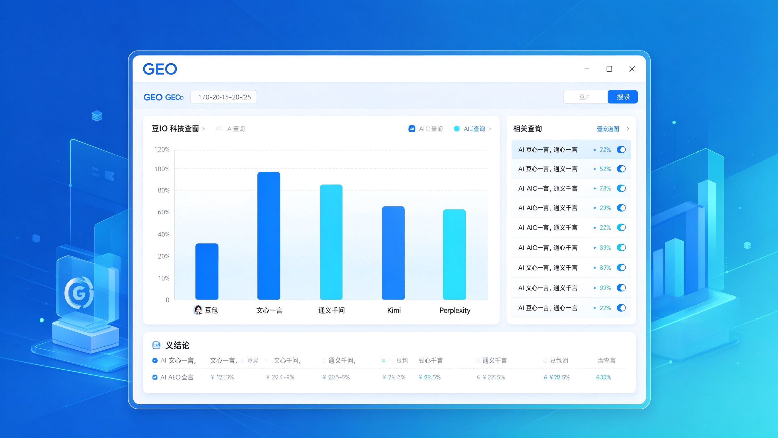 GEO优化查询结果界面示意图