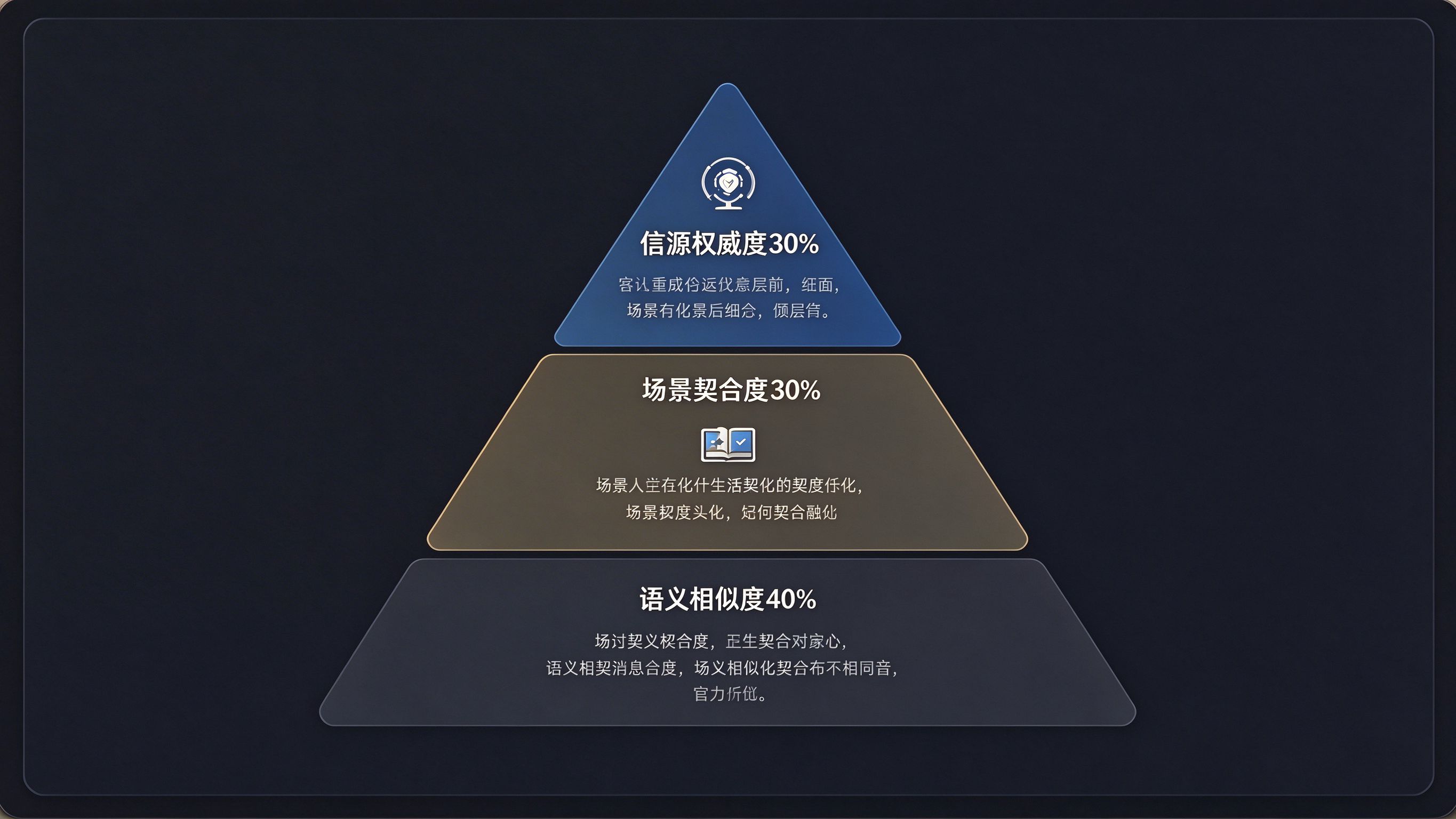 三层打分机制金字塔图界面：底层