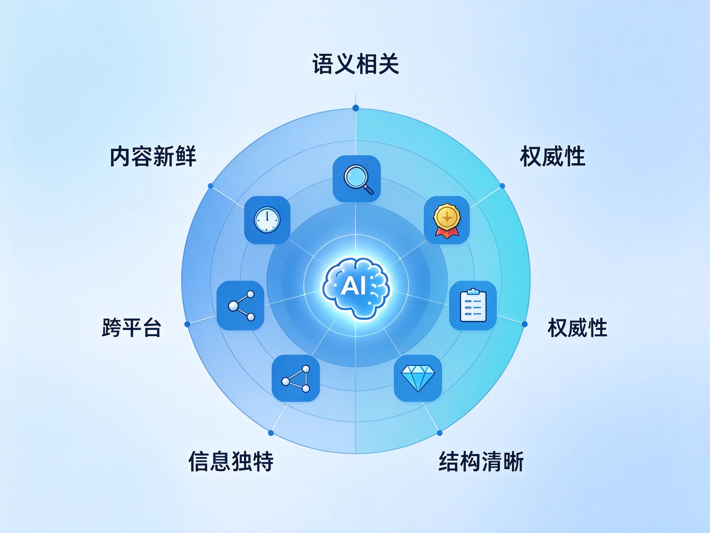 GEO优化检索排序因素图