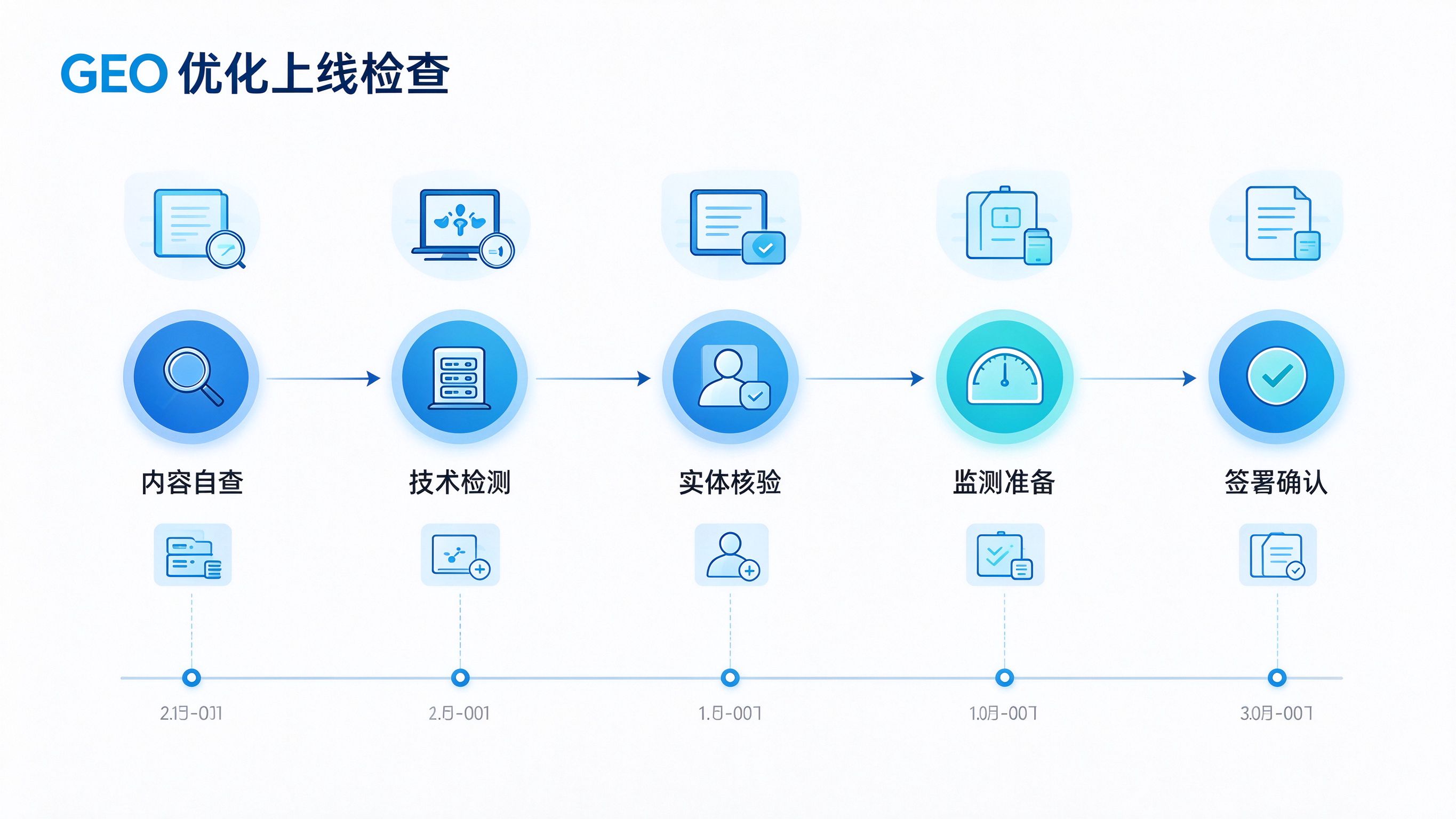 GEO优化上线检查流程图