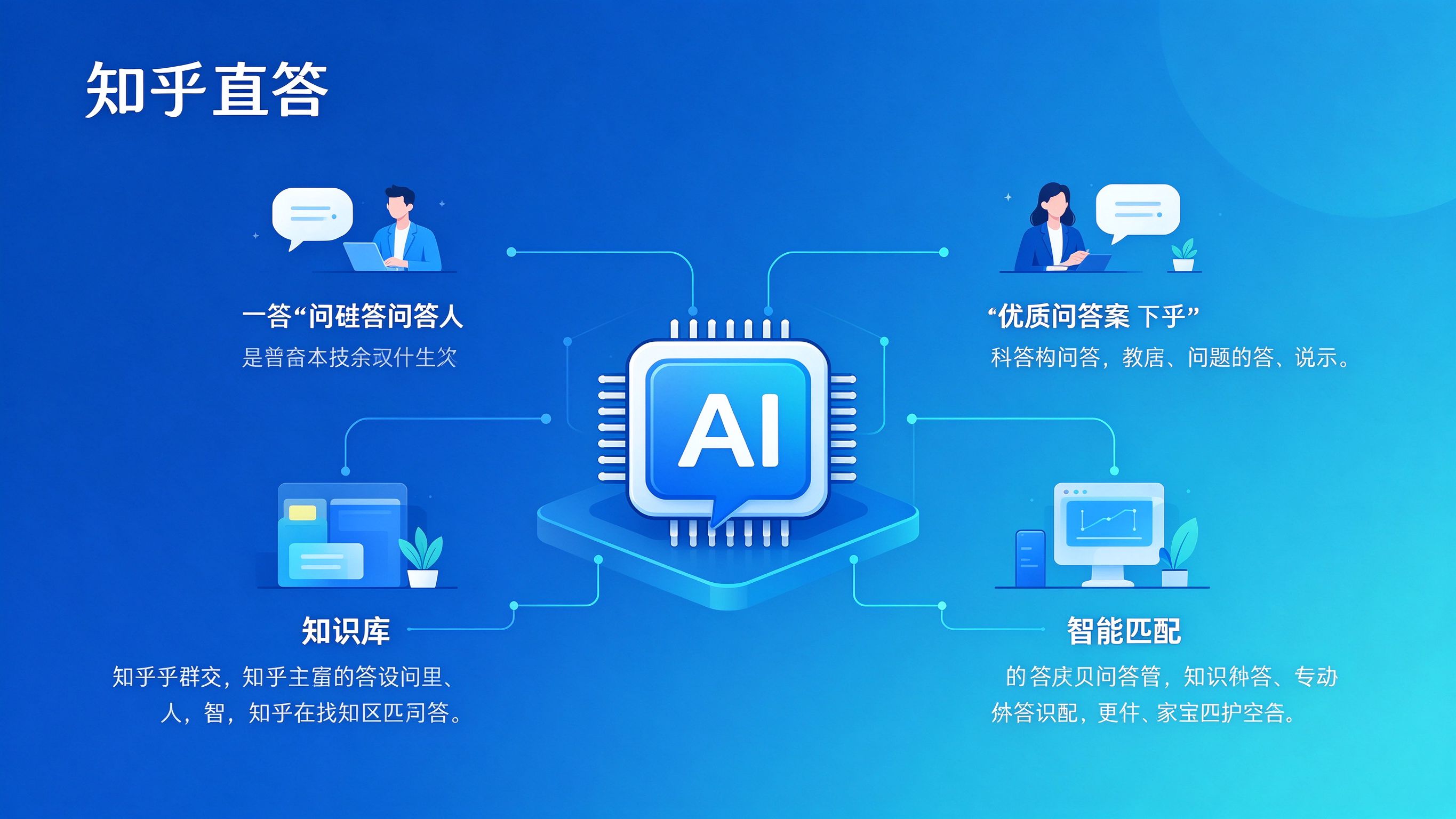 知乎直答AI特点示意图