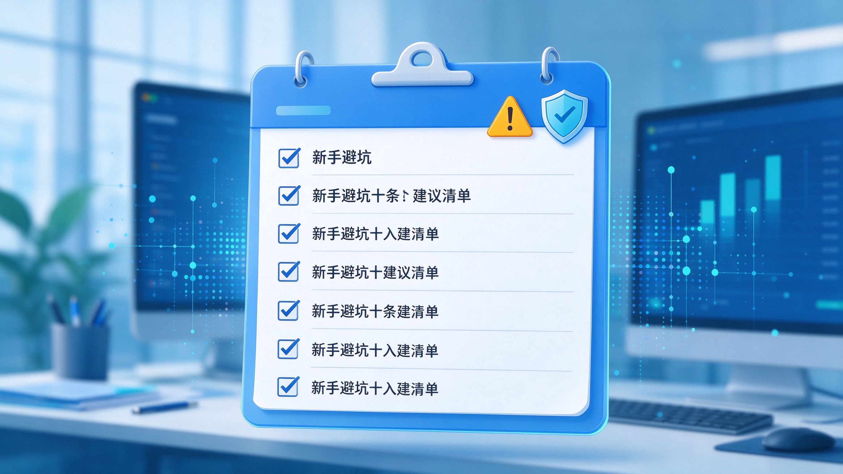 新手避坑十条建议清单
