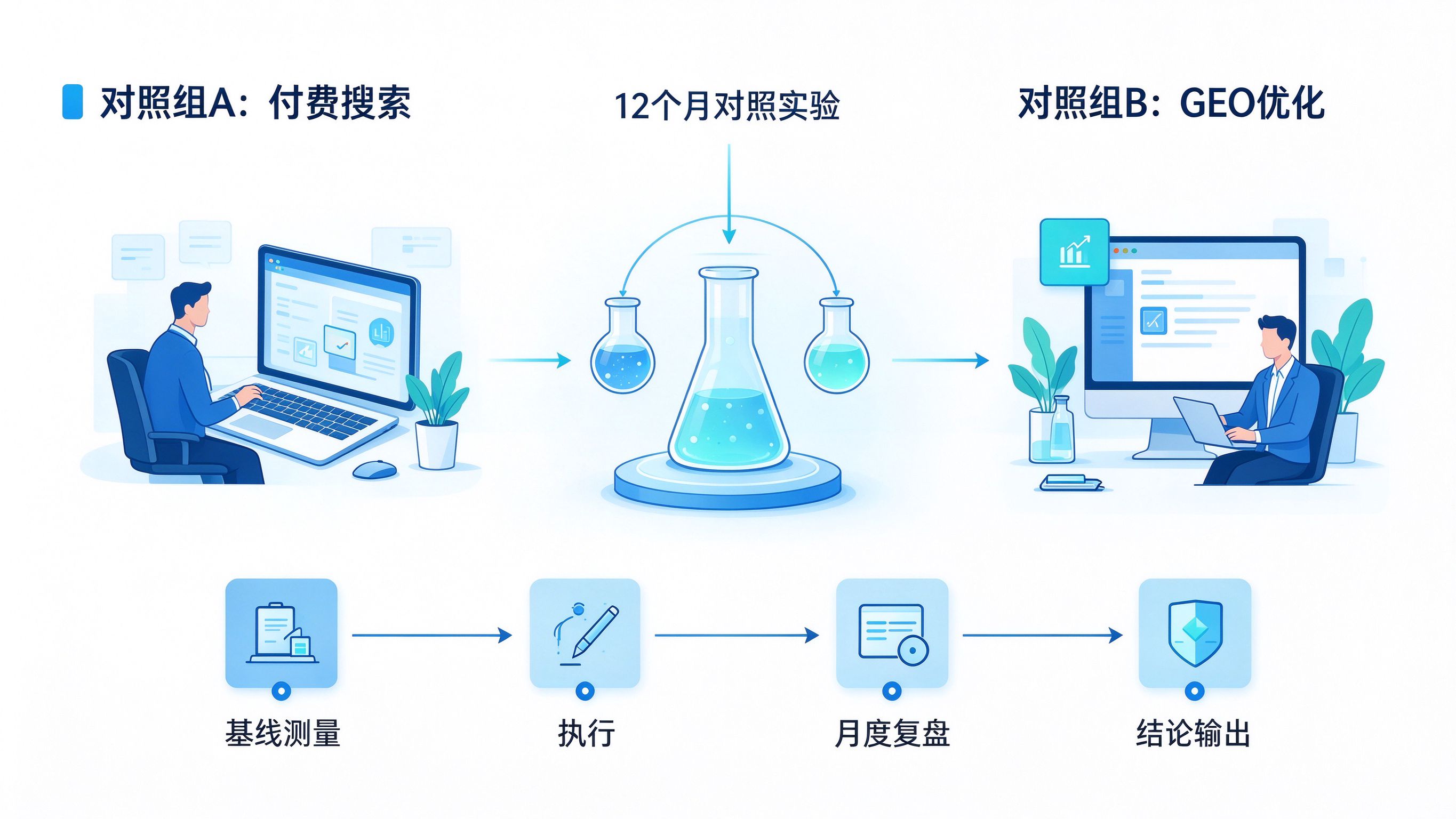 GEO与付费搜索实测过程图