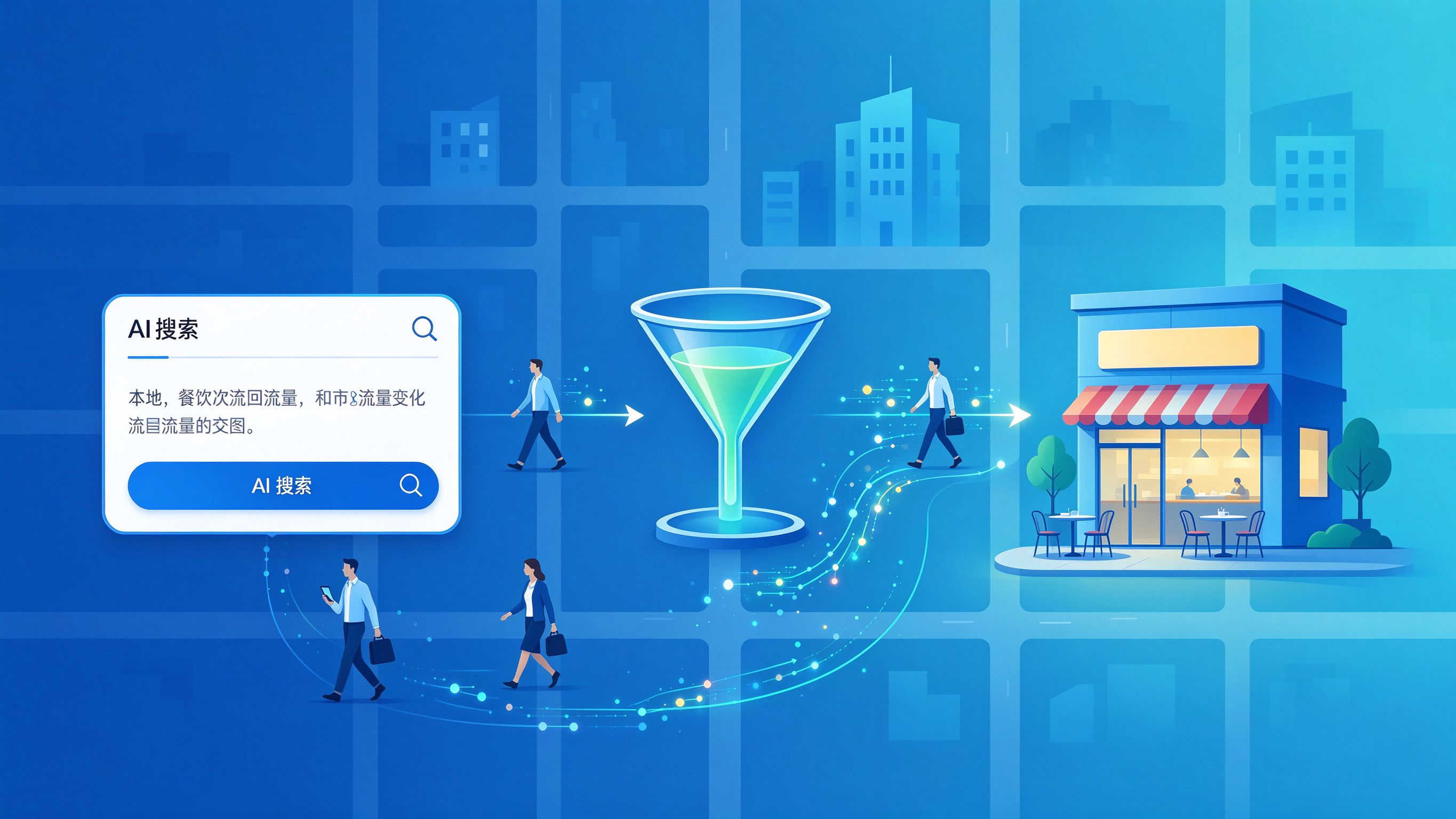 本地餐饮流量转化路径图