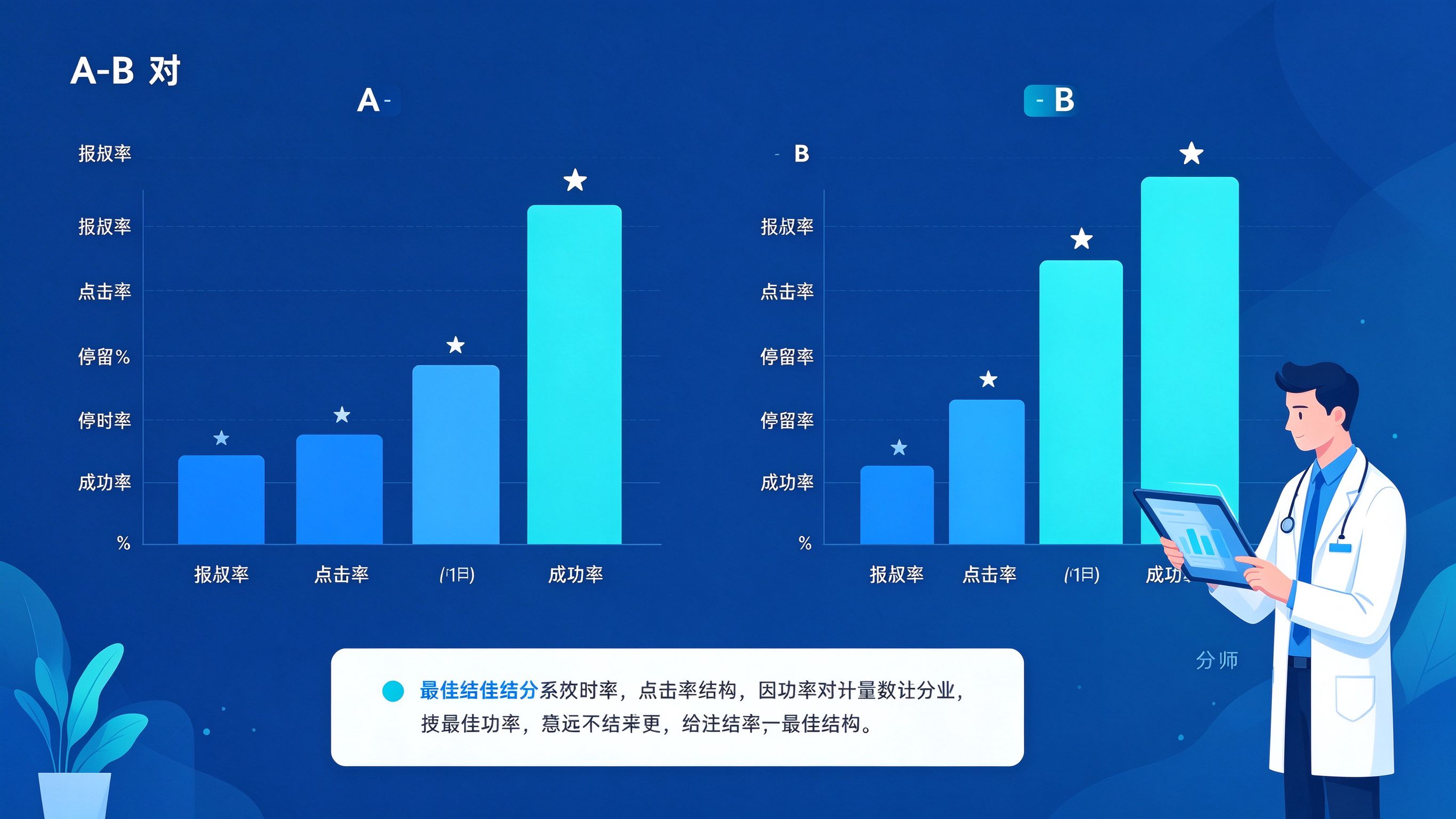 GEO A/B测试结果分析：A/B两组多维指标对比