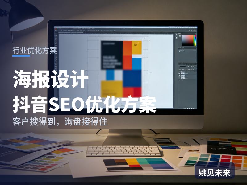 海报设计行业抖音SEO优化方案：运营搜“电商海报模板”，为什么刷不到你的作品