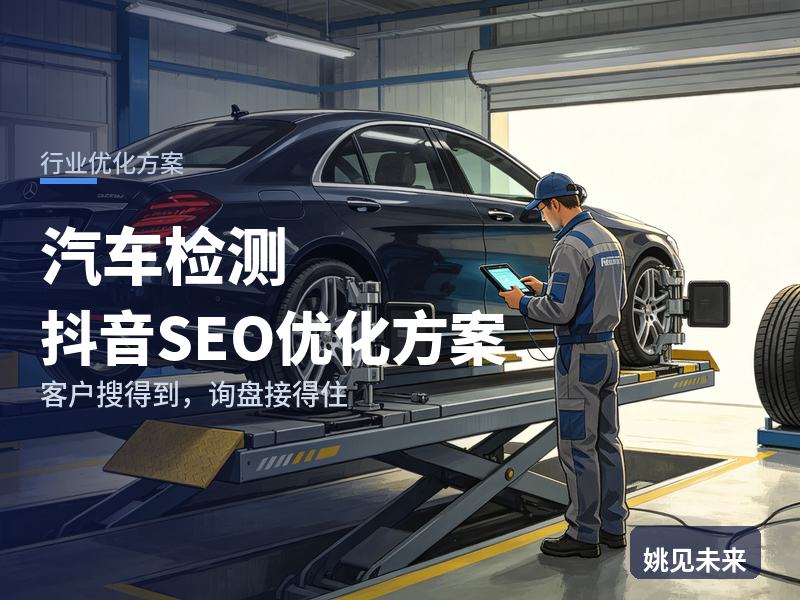 汽车检测行业抖音SEO优化方案：车主搜“车辆年检流程”，先刷到你的检测站