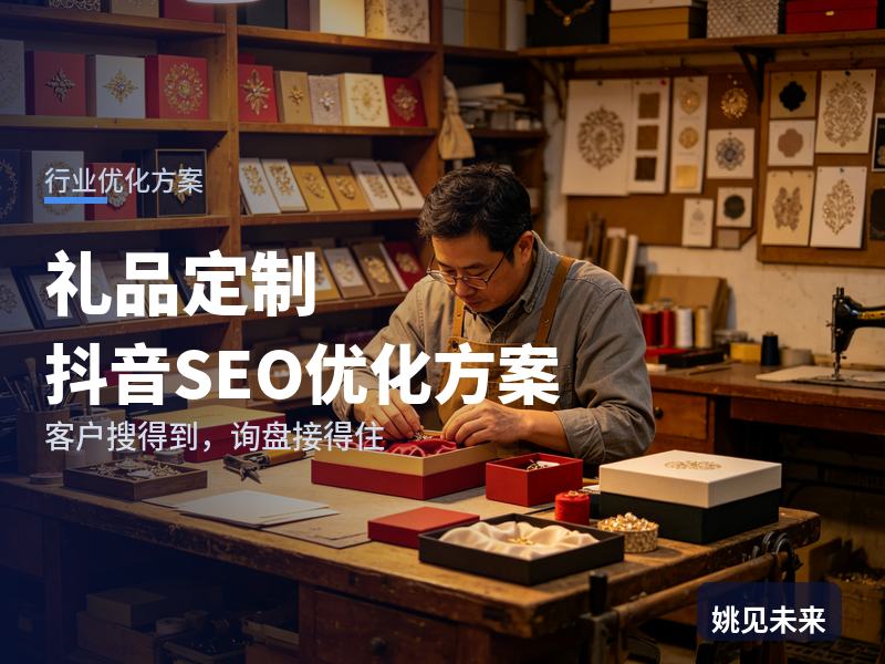 礼品定制行业抖音SEO优化方案：年会筹备搜“企业礼品定制”，先刷到你的样品间