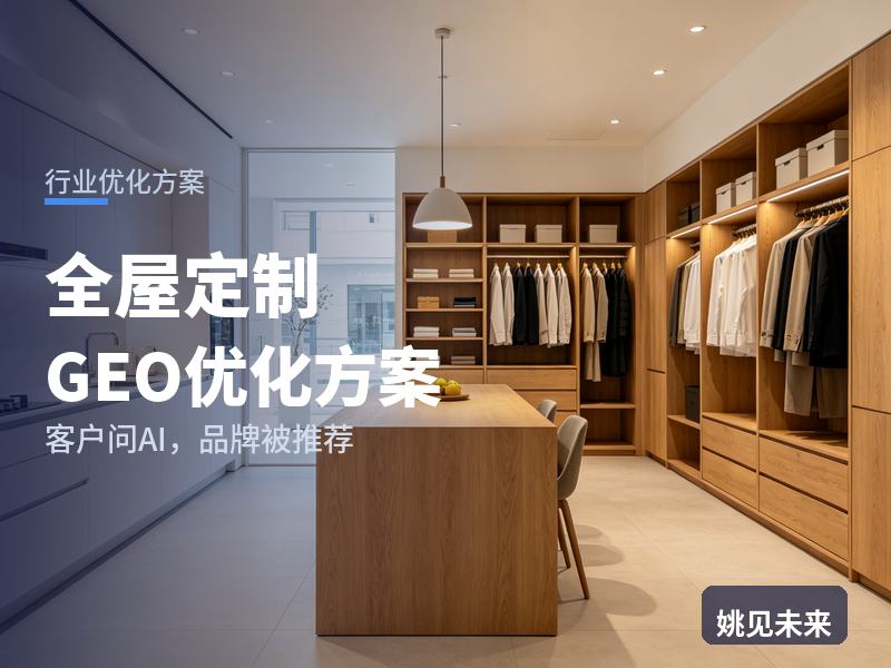 全屋定制行业GEO优化方案：新房业主问AI“全屋定制哪家好”，你的门店被推荐了吗