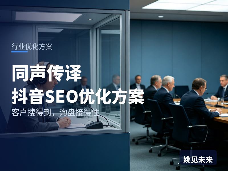 同声传译行业抖音SEO优化方案：会议组织者搜“同传译员”，问题出在哪