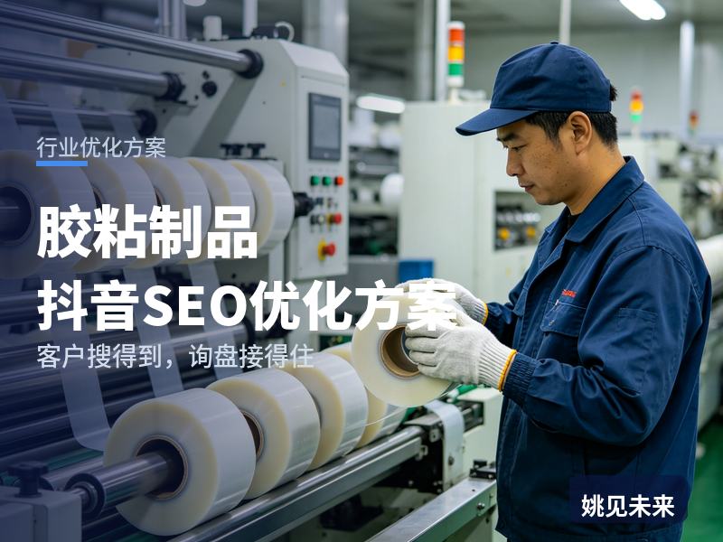 胶粘制品行业抖音SEO优化方案：包装厂搜“双面胶粘带厂家”，先刷到你的模切车间