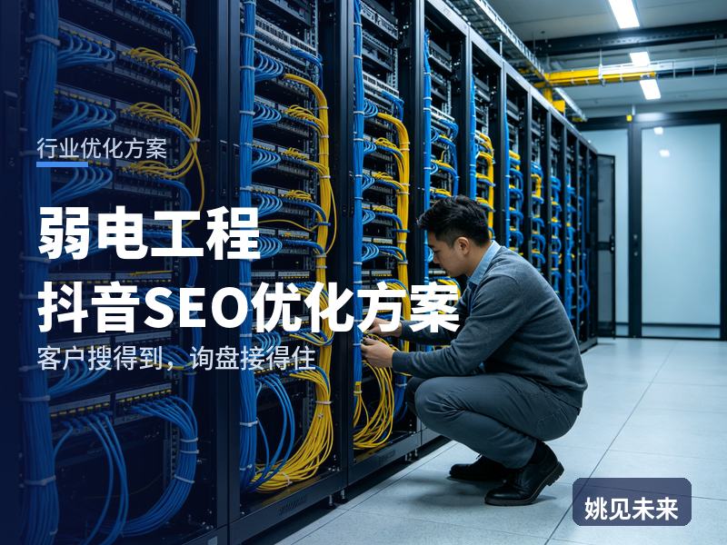弱电工程行业抖音SEO优化方案：园区甲方搜“弱电系统集成”，先刷到你的布线现场