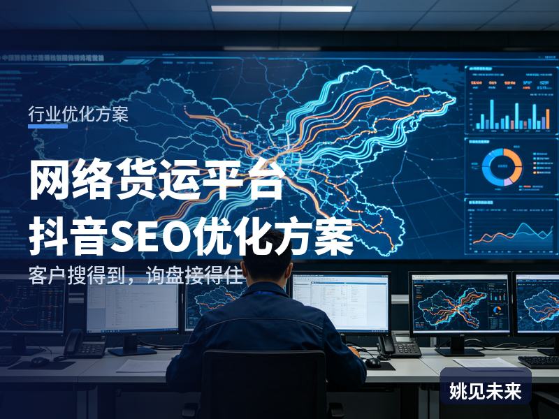 网络货运平台行业抖音SEO优化方案：物流老板搜“网络货运平台”，有账号却接不到单