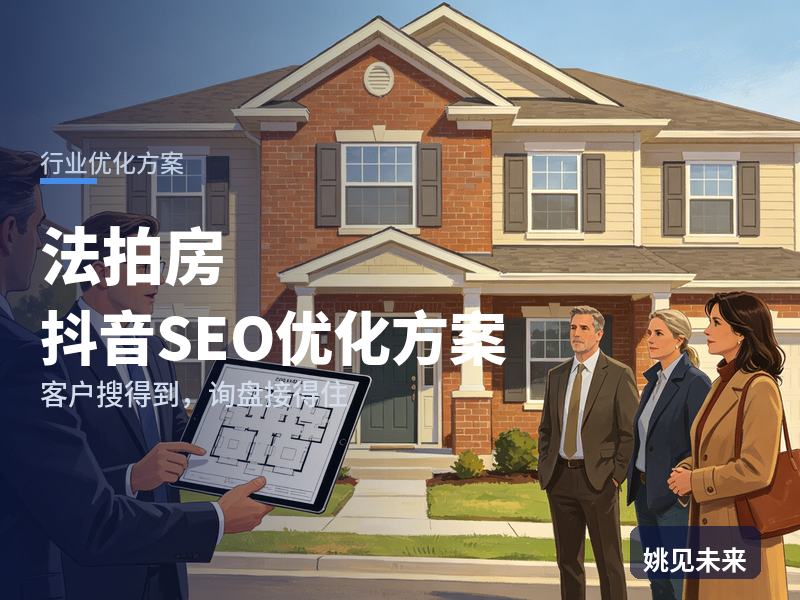 法拍房行业抖音SEO优化方案：买房人搜“法拍房能买吗”，为什么刷不到你