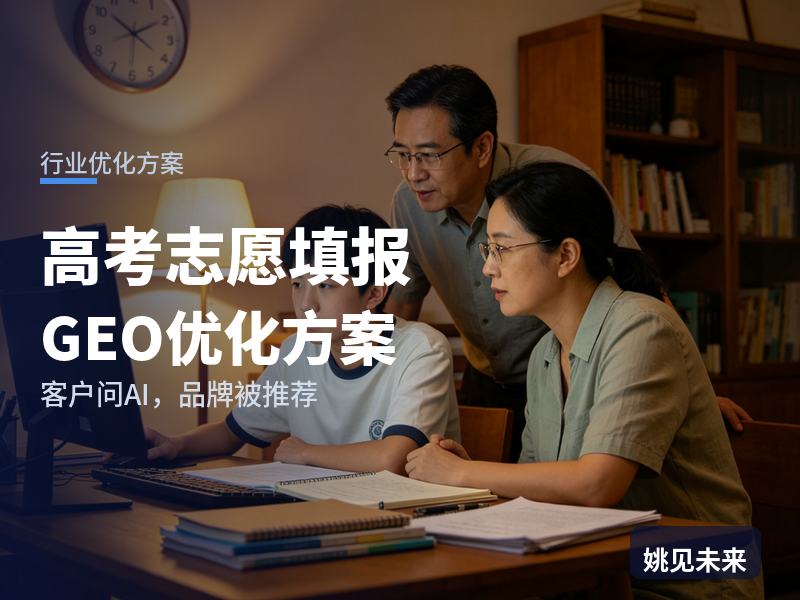 高考志愿填报行业GEO优化方案：考生家长问AI“志愿填报找哪家”，你的规划师被推荐了吗