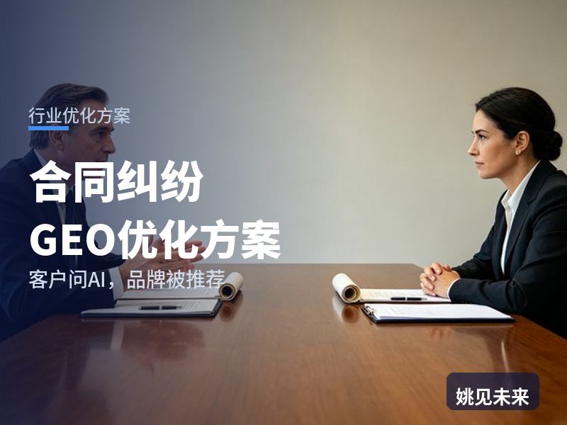 合同纠纷行业GEO优化方案：企业老板问AI“合同纠纷找哪位律师”，你的律所被推荐了吗