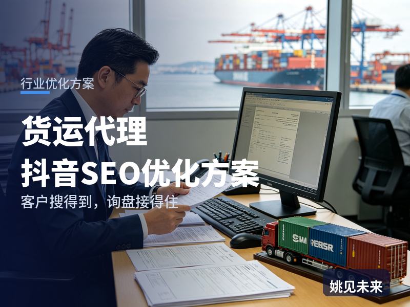 货运代理行业抖音SEO优化方案：跨境卖家搜“海运订舱”，有账号却接不到货主的单
