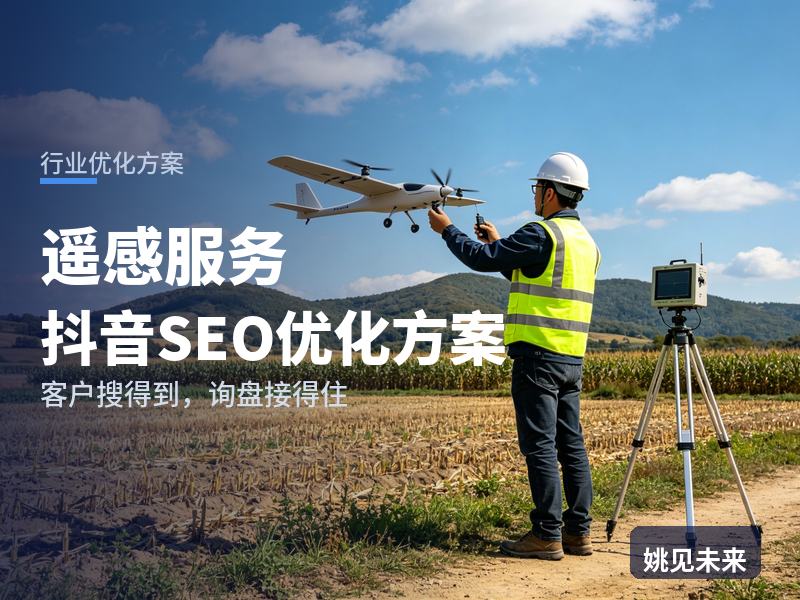 遥感服务行业抖音SEO优化方案：农业技术员搜“无人机航测”，为什么刷不到你的巡检案例