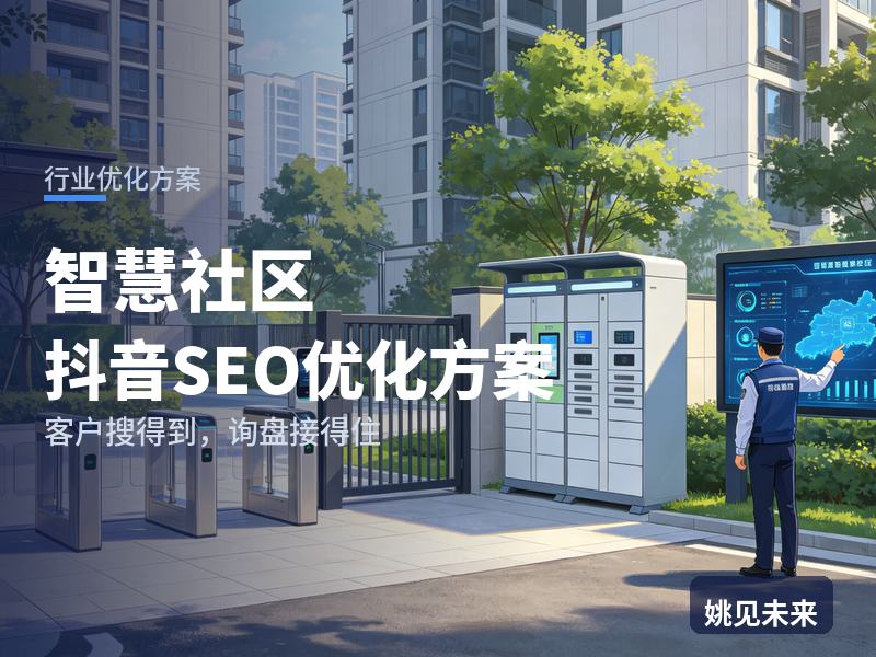 智慧社区行业抖音SEO优化方案：业委会搜“智慧社区改造”，为什么刷不到你