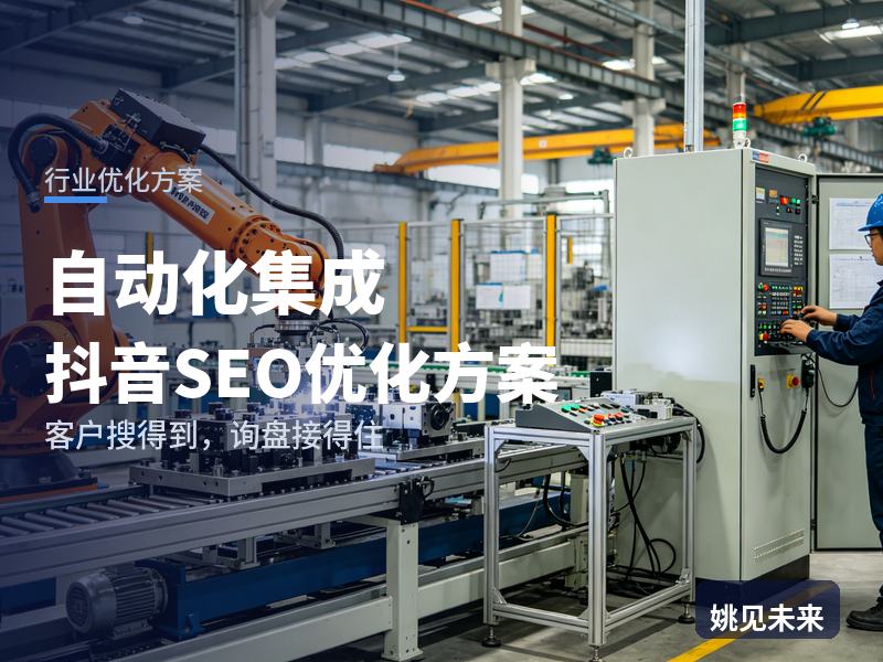自动化集成行业抖音SEO优化方案：制造老板搜“产线自动化改造”，为什么刷不到你的案例
