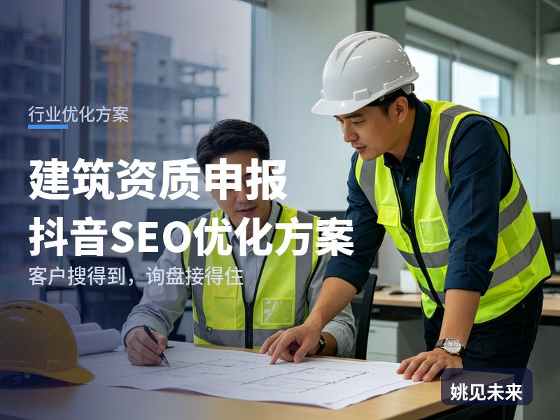 建筑资质申报行业抖音SEO优化方案：施工老板搜“建筑资质办理”，为什么刷不到你