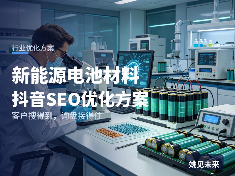 新能源电池材料行业抖音SEO优化方案：电池采购搜“隔膜材料厂家”，先刷到你的车间