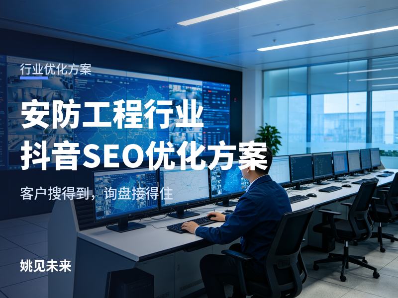 安防工程行业抖音SEO优化方案：客户问“有没有抖音号”，你账号里的内容能接住吗