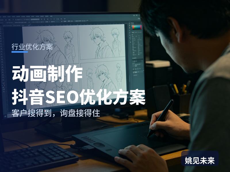 动画制作行业抖音SEO优化方案：招商负责人搜“动画制作公司”，先刷到你的分镜demo